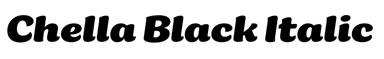 Chella Black Italic